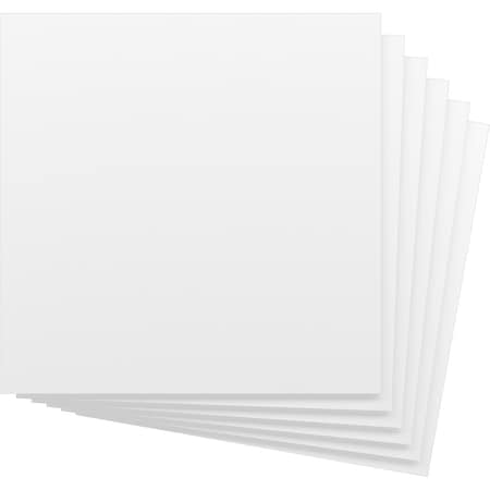 Ekena Millwork 11 3/4W x 11 3/4H x 3/8T PVC Hobby Boards, Unfinished, 6PK HBP12X12X375BUN